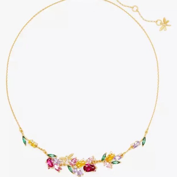 $129 Kate Spade Greenhouse Floral Necklace - Picture 6 of 6